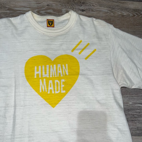 Human Made Yellow Heart Tee Large - Picture 8 of 8